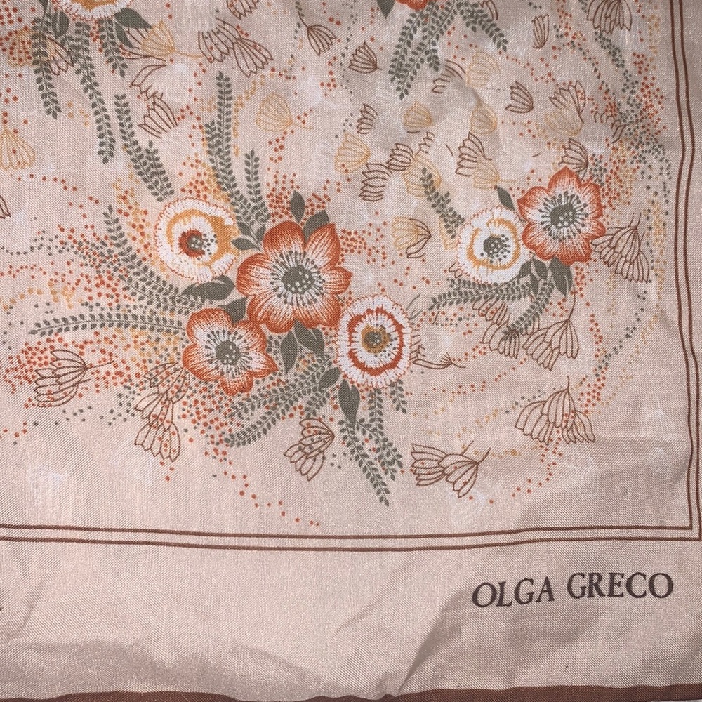 OLGA GRECO vintage scarf